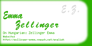 emma zellinger business card